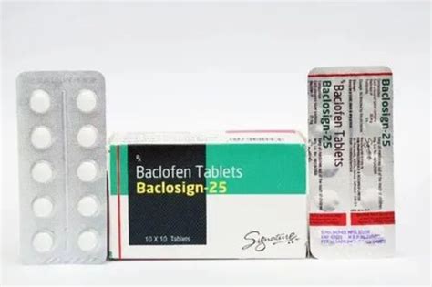 Baclosign Baclofen Mg Tablets Non Prescription Treatment Muscle