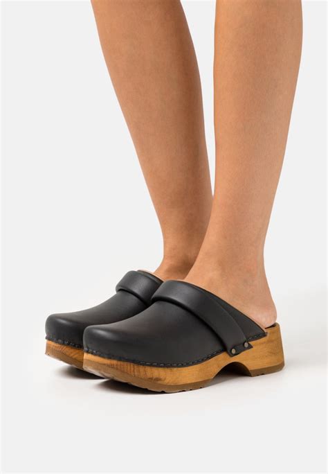 Sanita Chuso Chunky Open Clogs Blackzwart Zalandobe