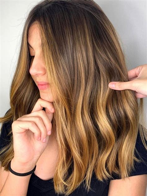 16 Golden Brunette Brown Warm Honey Blonde Balayage Human Hair Lace