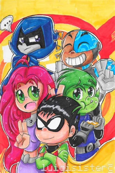 Titans Go By Luigisister On Deviantart