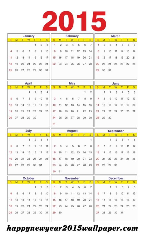 Printable 2015 Calendar Pictures Images