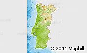 Physical Map Of Portugal