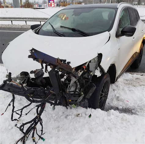 Wypadek na S7 Wciąż bardzo trudne warunki na drogach Radio Olsztyn