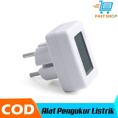 Alat Pengukur Listrik Voltmeter Digital Ac Eu Plug V Lazada