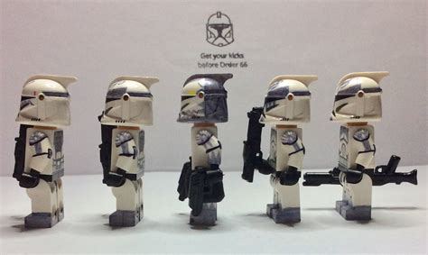 Lego Star Wars Custom Clone Troopers Commander Wolffe 104th Etsy Uk