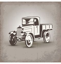 Army truck silhouette Royalty Free Vector Image