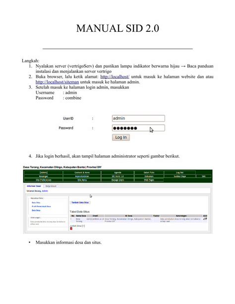 PDF Panduan Penggunaan Aplikasi SID DOKUMEN TIPS