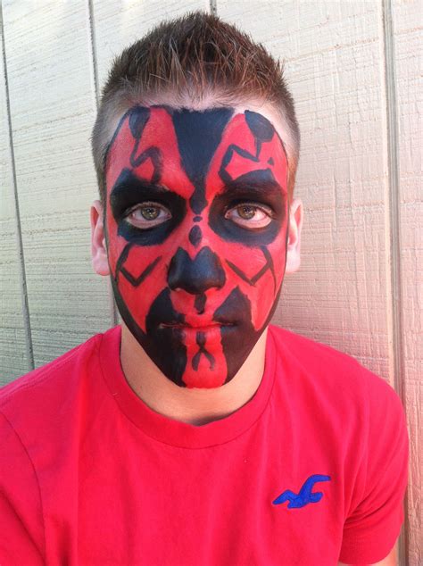 Darth maul | Cool art, Carnival face paint, Face painting