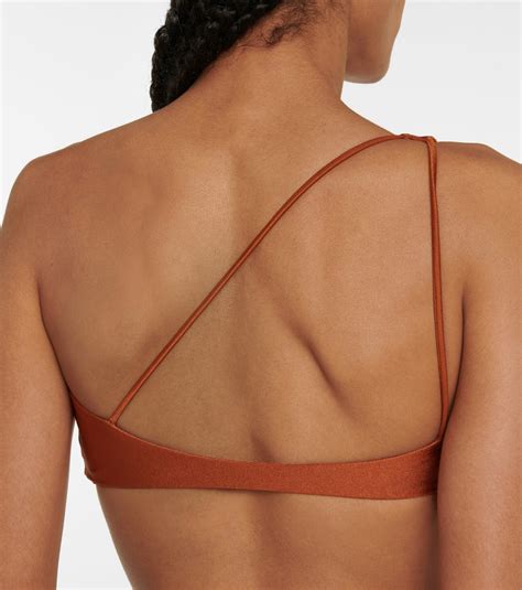 Jade Swim Apex One Shoulder Bikini Top Jade Swim