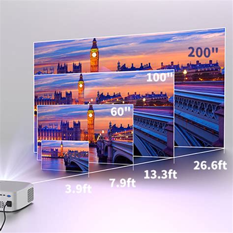 Lcd Projector Screen Size