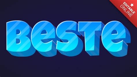 beste blue space  text effect generator
