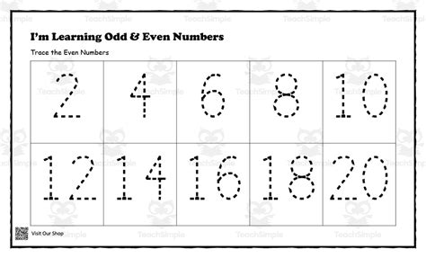 Odd And Even Numbers By Teach Simple