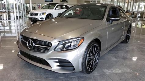 2019 Mercedes Benz C300 Coupe Mojave Silver Metallic Magma Grey