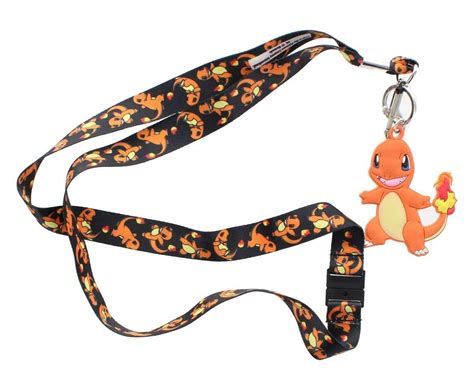 Pokemon Lanyard With Charmander Charm Walmart