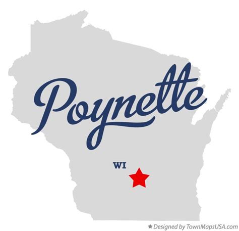 Map of Poynette, WI, Wisconsin