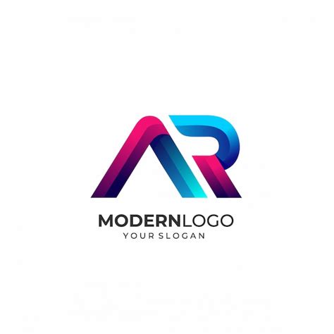 Premium Vector Modern Letter Ar Logo Template