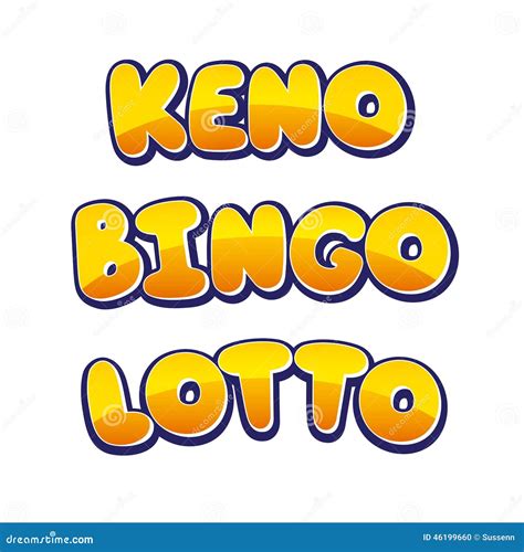 Keno Button Play Neon Glowing Sign Cartoon Vector