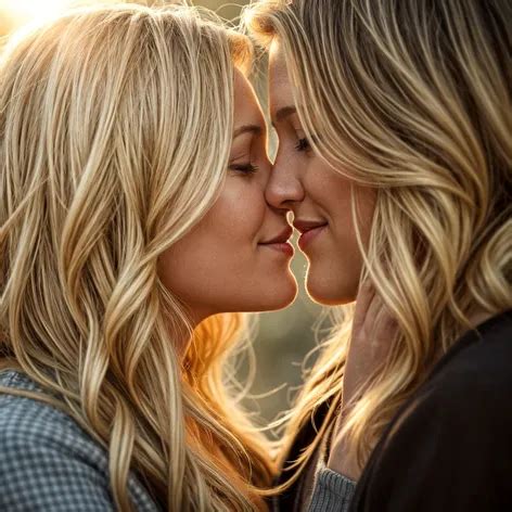 Blonde Kissing Image Free AI Generator Makepix