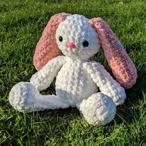 Bunny Crochet Pattern Easter Rabbit Plush Stuffie Blanket - Etsy | Easter crochet patterns ...