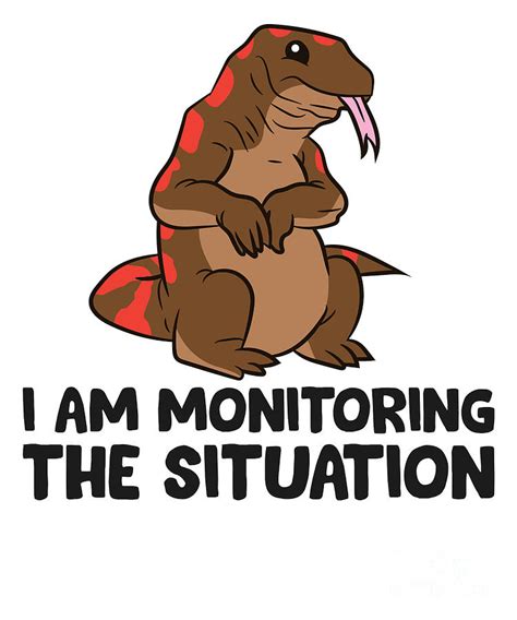 Funny Savannah Monitor Lover I Am Monitoring The Situation Tapestry