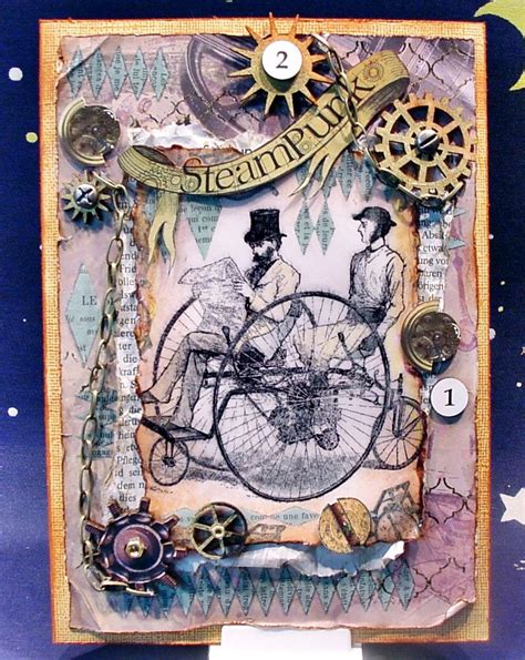 Steampunk Card Steampunk Cards Steampunk Clock Steampunk Wedding