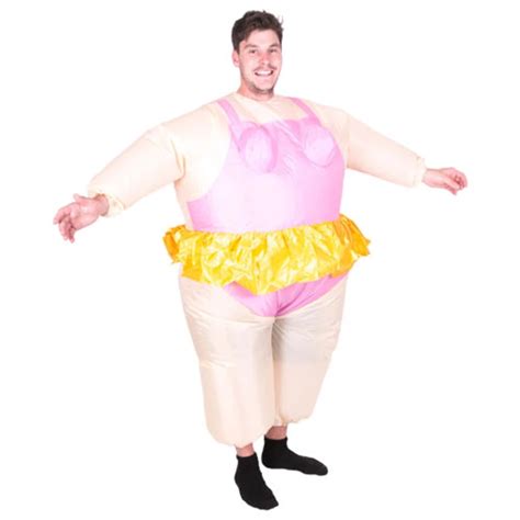 Halloween Cosplay Inflatable Ballerina Fancy Dress Costume Purim Carnival Party Fat Suit Stag