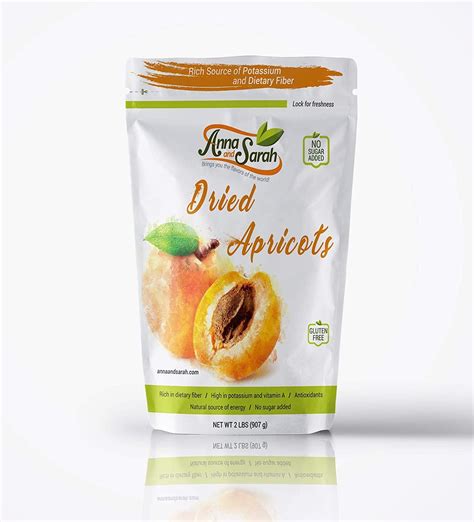 Anna And Sarah Dried Turkish Apricots 2 Lbs Resealable Bag Premium