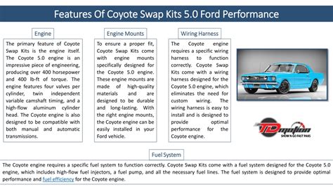 PPT What Are The Features And Benefits Of Coyote Swap Kits 5 0 Ford