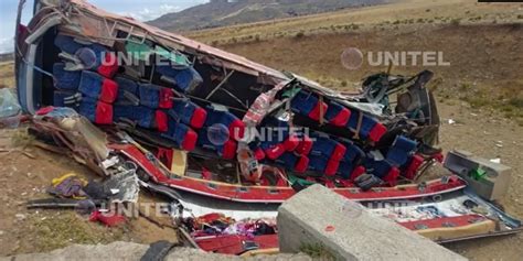 Accidente En La Vía La Paz Oruro Deja Al Menos Tres Fallecidos Y 24 Heridos