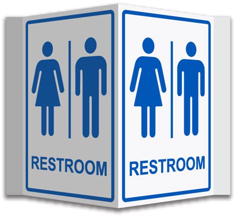 Way Unisex Restroom Sign Save Instantly