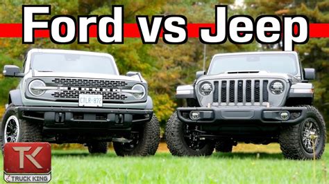 Ford Bronco Badlands Vs Jeep Wrangler 392 Two Epic Off Roaders Face Off Youtube