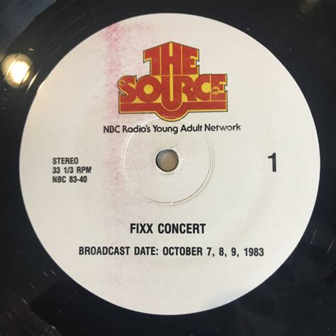 The Fixx – The Fixx Concert (1983, Vinyl) - Discogs