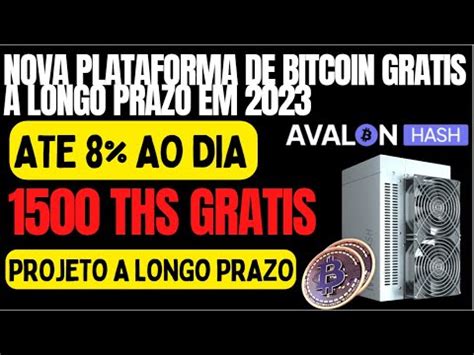 LANÇAMENTOMINERADORA DE BITCOIN ATE 8 AO DIA1500 THS GRATIS NO