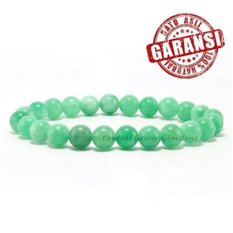 Jual Gelang Batu Natural Jade Giok Myanmar Original Stone Bracelet Di