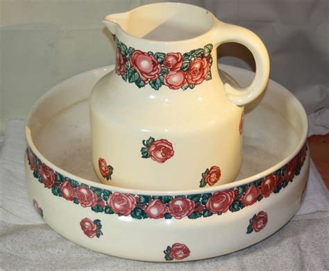 Rare Antique Wash Basin Pitcher From Villeroy Boch Niemeyer