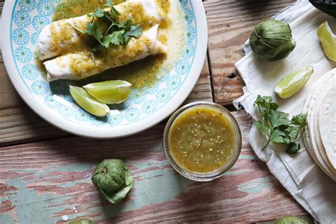 Best Tomatillo Enchilada Sauce Recipe What Is Tomatillo Enchilada Sauce Parade