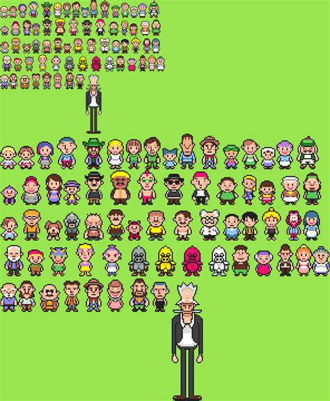 EarthBound 64 Characters Mother 3 Style by StickyChannel92 on DeviantArt