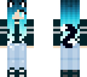 Blue cat girl | Minecraft Skin