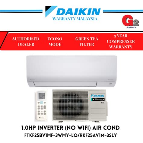 DAIKIN AIR COND 1 0 HP R32 INVERTER NO WIFI FTKF 25BV1MF 3WMY LF