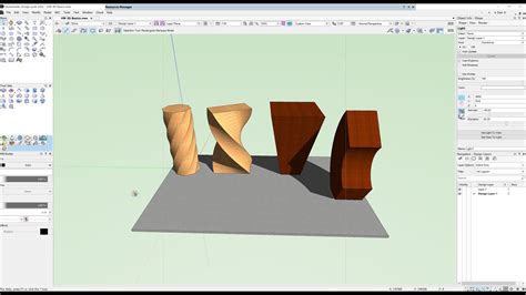 Vectorworks For Beginners 3D Modelling Basics Deform Tools I Part 1