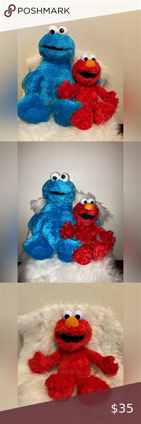 Sesame Street Characters Tickle Me Elmo And Cookie Monster