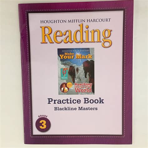 Houghton Mifflin Harcourt Reading Practice Book Blackline Masters Grade