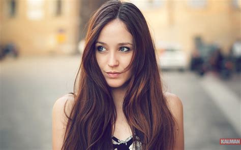 Wavy Hair Women Model Long Hair Portrait Lorenza Victor Kalman