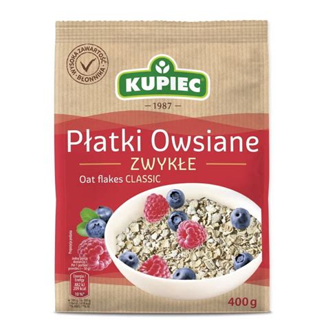 Kupiec Płatki owsiane zwykłe 400g Kupiec Sklep EMPIK