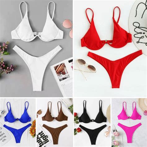 New Sexy Bikini Split Gathering Steel Bracket Solid Color Swimsuit