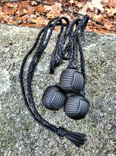 Paracord Bolas With Triple Steel Ball Monkeys Fists Paracordist