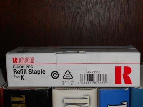 Genuine OEM Ricoh PPC Refill Staple Type K 502r Am 410802 3ct Please