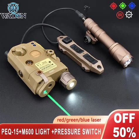 Wadsn Tactical Peq 15 La5 Green Blue Red Dot Laser With Ir Illuminator