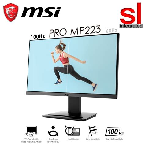 MSI PRO MP225 MP223 21 45 FHD 100HZ 1MS IPS Business Productivity