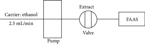 Schematic Diagram Of The Flow Injection System Coupled To Flame Atomic Download Scientific